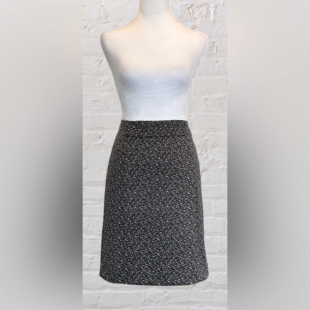 Michael Kors Black White Straight  Pencil Skirt Sz 6 NWT Old Money Professional